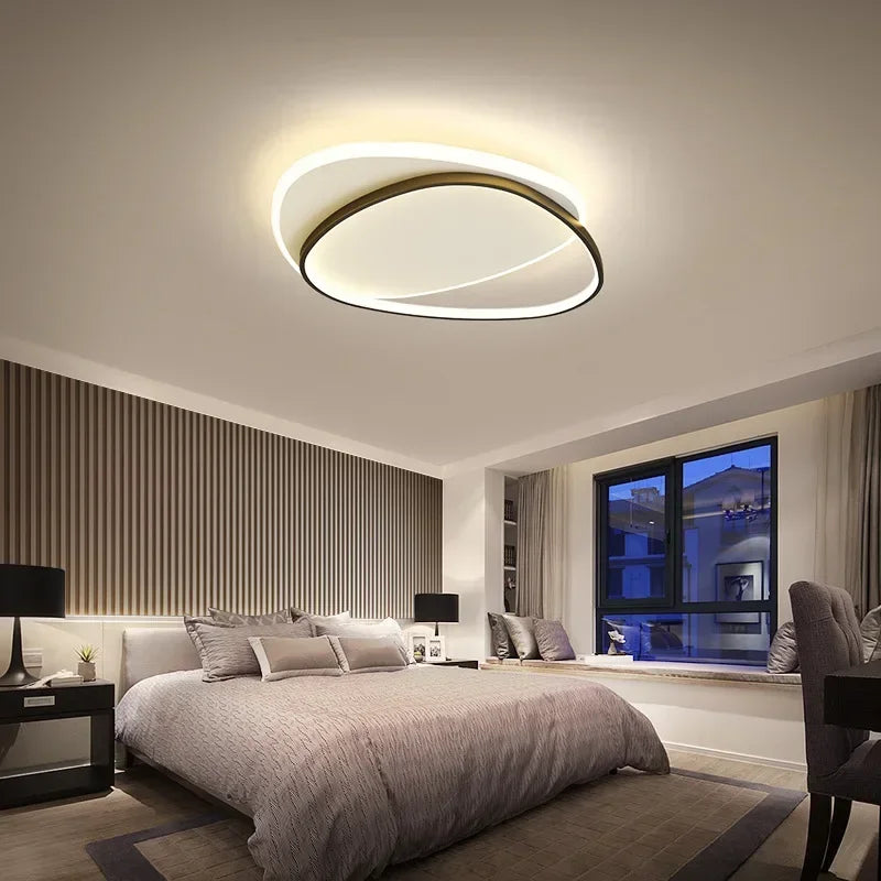 Modern LED ceiling light for home interior decoration - vue 6 sur 15