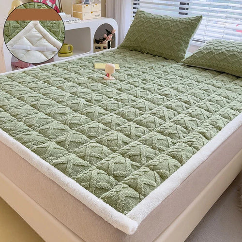 soft lambskin velvet mattress topper for students and dormitories - vue 12 sur 12