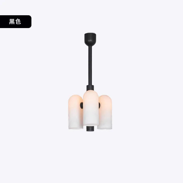 Art Deco style glass LED chandelier modern pendant lighting - vue 12 sur 13