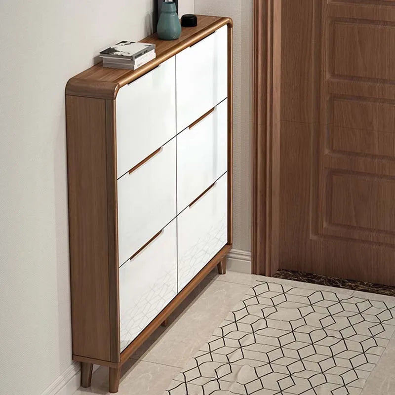 modern design wooden shoe cabinet space saving luxury