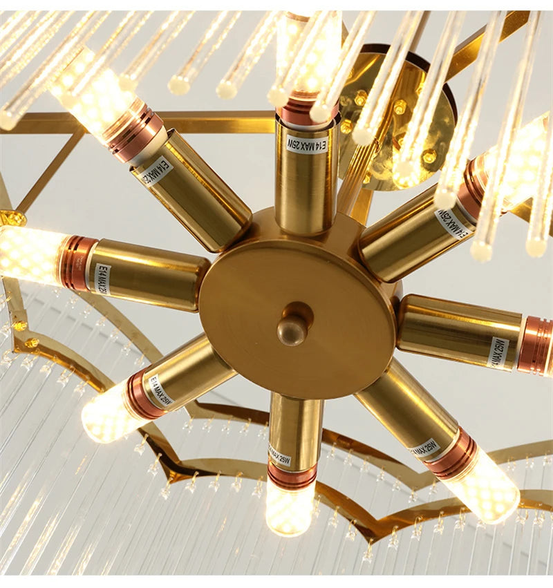Modern luxury crystal chandelier for interiors - vue 6 sur 10