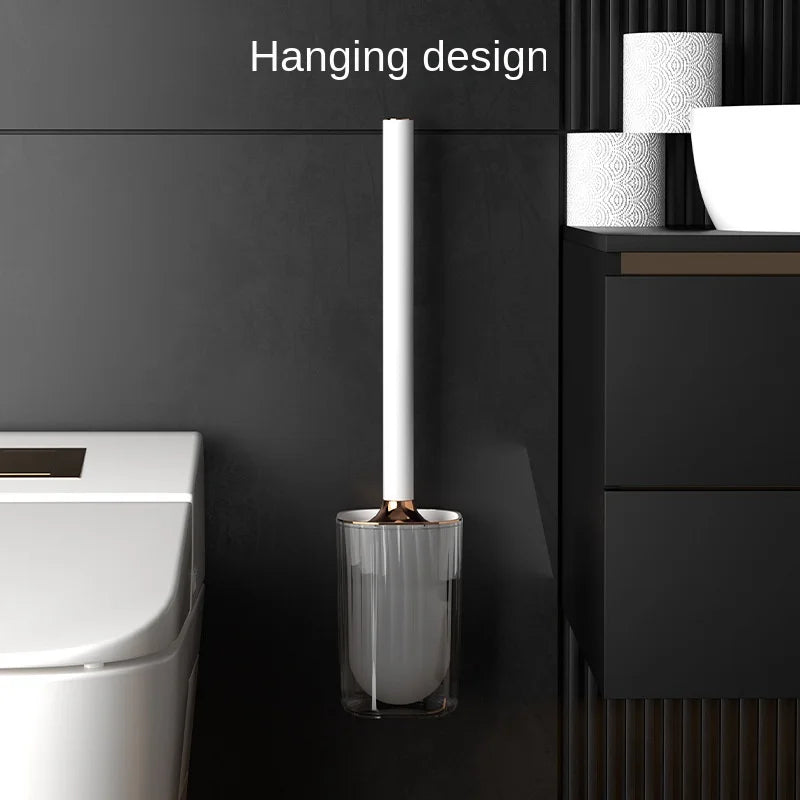 Long handle toilet brush for effective cleaning - vue 3 sur 8