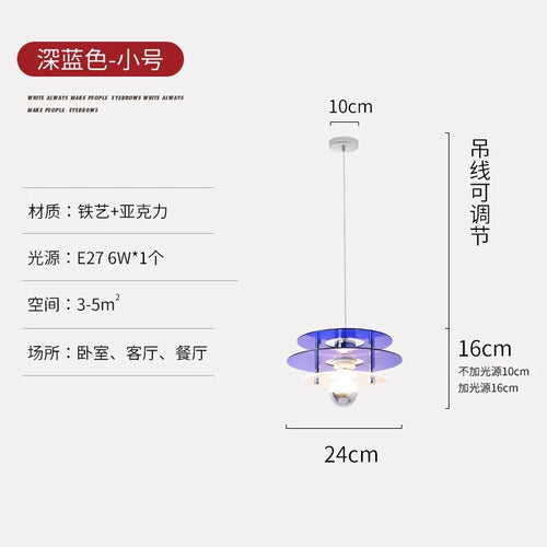 Nordic acrylic designer UFO pendant light for interior decoration