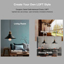 Modern LED metal chandelier with vintage suspension