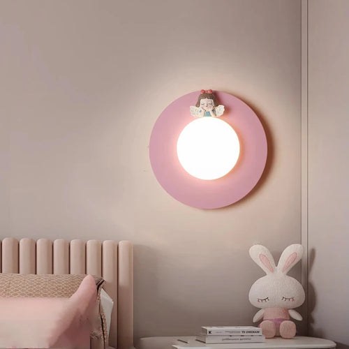 Modern cosy girls' bedroom wall light - vue 5 sur 18