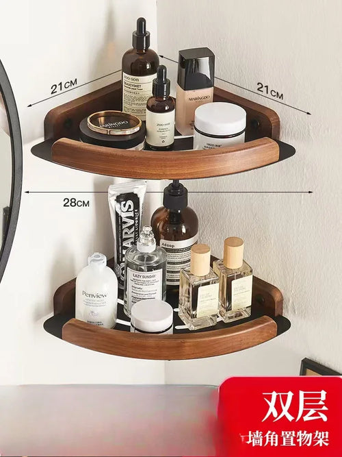 wooden bathroom hardware set - vue 10 sur 18
