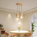 Modern log pendant light in Japanese style for an elegant interior
