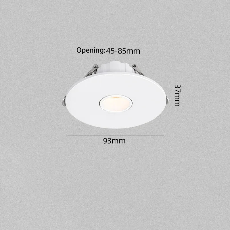 Ultra-slim recessed LED spotlight for ambient lighting - vue 8 sur 9