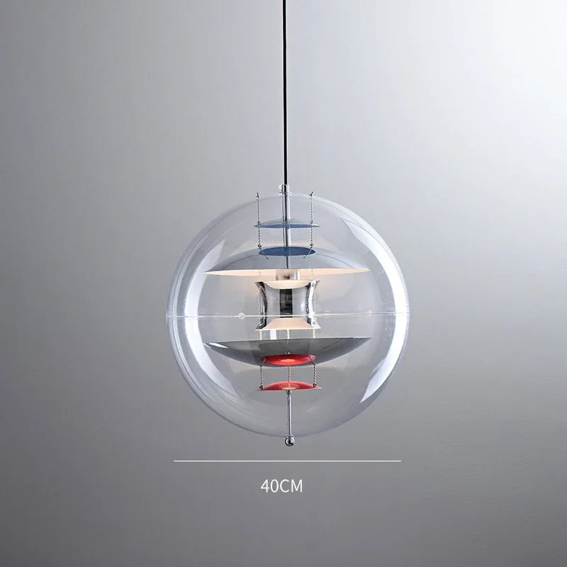 Scandinavian design globe pendant light modern elegant fixture