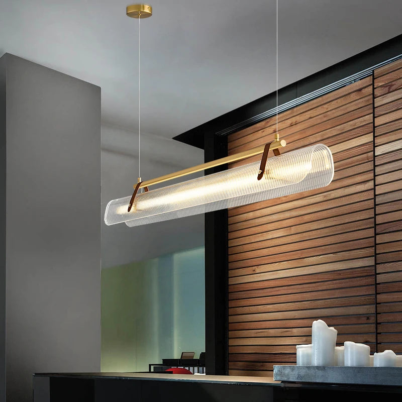 Nordic minimalist LED chandelier for home decor lighting - vue 3 sur 12