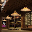 Creative vintage transparent glass pendant light