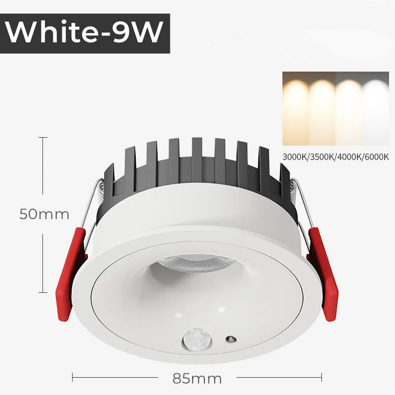 Recessed spotlight with infrared motion sensor practical lighting - vue 8 sur 10