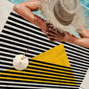 Serviette de plage bauhaus motifs géométriques séchage rapide