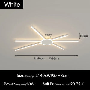 Decorative geometric LED ceiling light for modern interiors