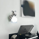 Resin and glass bear wall light for children