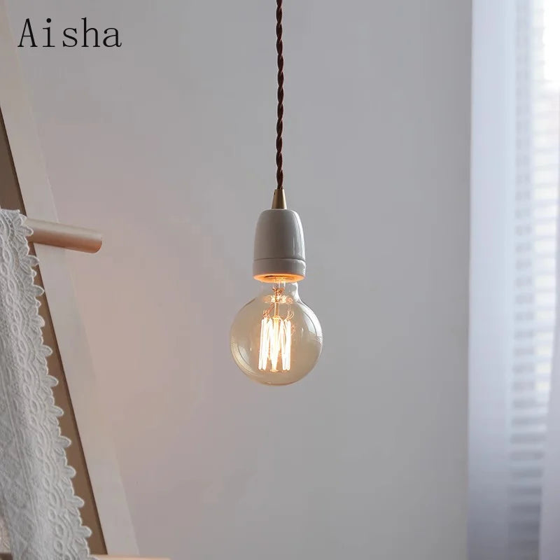 Retro ceramic pendant light for stylish interior decor