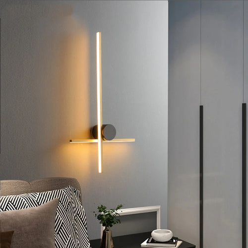 Minimalist copper LED wall light for decorative ambience - vue 4 sur 14