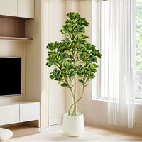 Artificial ficus tree in plastic for outdoor decoration