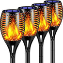 Outdoor solar LED flame effect garden lights waterproof landscape lighting
