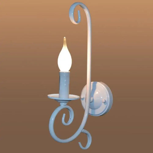Rustic metal and iron LED wall light - vue 5 sur 12