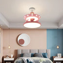 Minimalist modern chandelier for a bright and cosy children's room