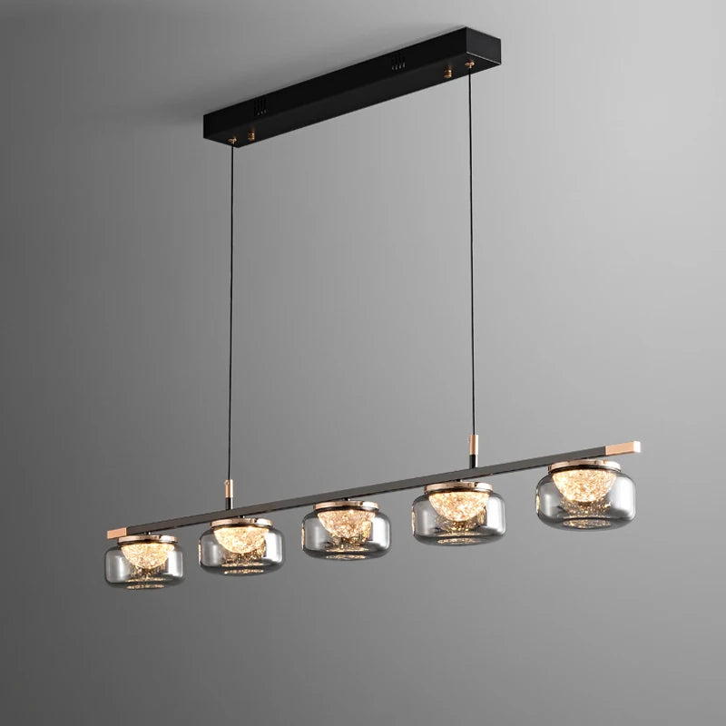 High-end Italian minimalist chandelier for modern lighting - vue 3 sur 12