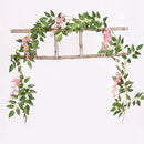 Artificial wisteria garland for floral and festive decoration