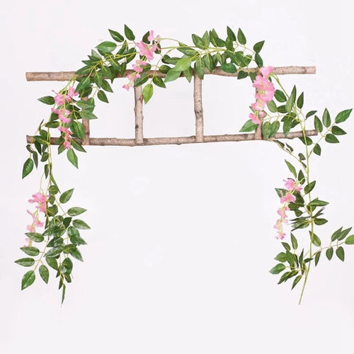 Artificial wisteria garland for floral and festive decoration - vue 11 sur 32