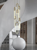 Modern nordic designer LED pendant light for elegant lofts