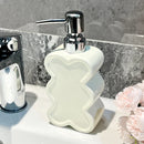 creative flower shaped ceramic bottle for gel and soap
