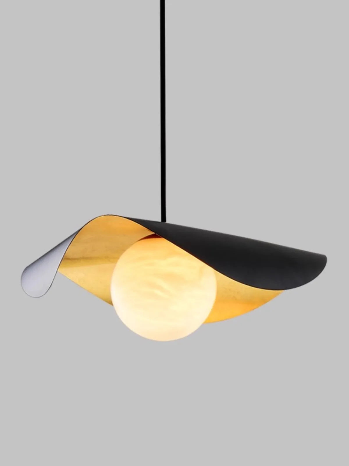 Postmodern marble LED chandelier for luxury decor