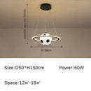 Creative earth moon football pendant light original design