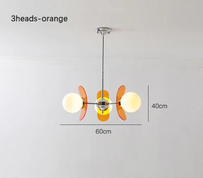Vintage glass chandelier for elegant interior decor