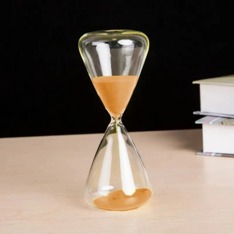 colored glass hourglass for modern home and office decoration