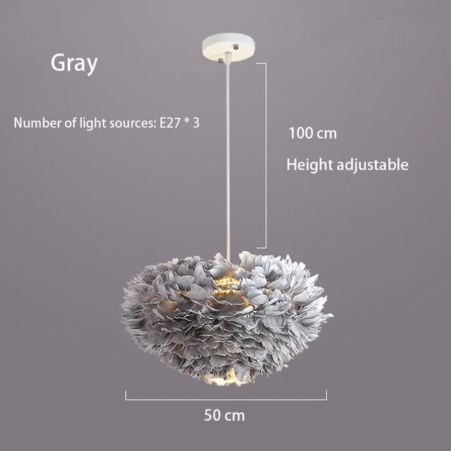 lustre moderne romantique led créative nordique suspendus éclairage