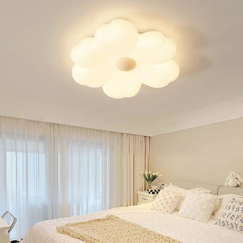 Modern LED flower ceiling light for smart home décor - vue 2 sur 8