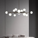 Modern glass pendant chandelier for home decor