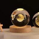 3D crystal ball solar system engraved decorative gift