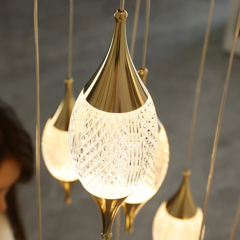 Modern chandelier for hotel and restaurant decor