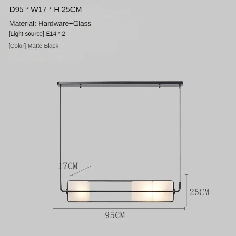 Modern glass pendant light for luxury indoor lighting - vue 8 sur 9