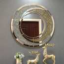 Nordic luxury round decorative mirrors for home decor