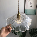 Modern Nordic brass and glass chandelier with elegant design for restaurants