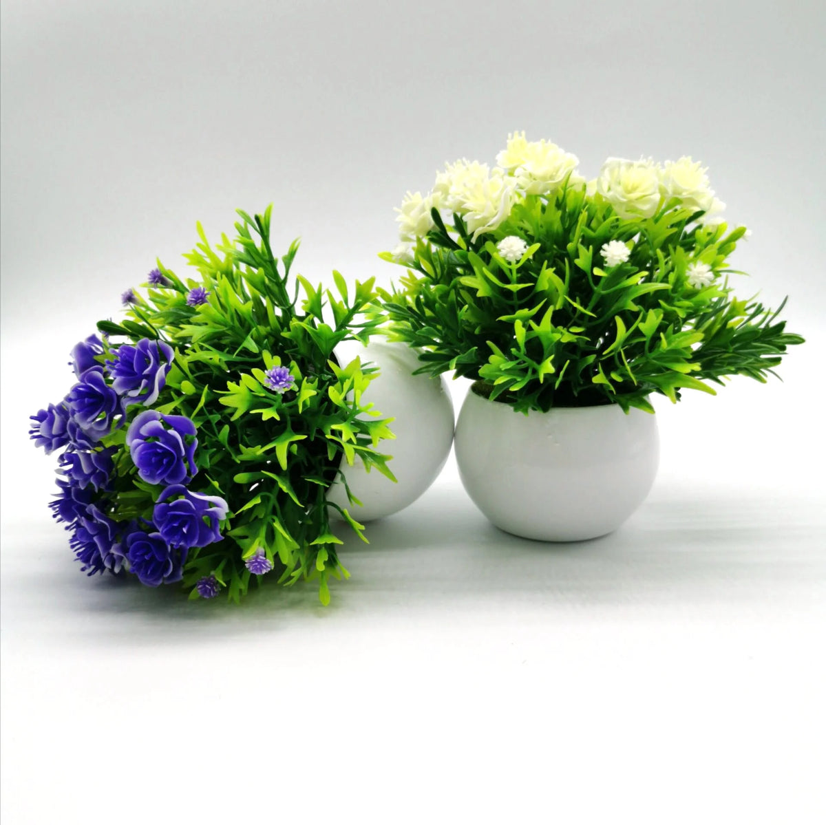 Artificial potted rose flower for indoor and outdoor decoration - vue 5 sur 9