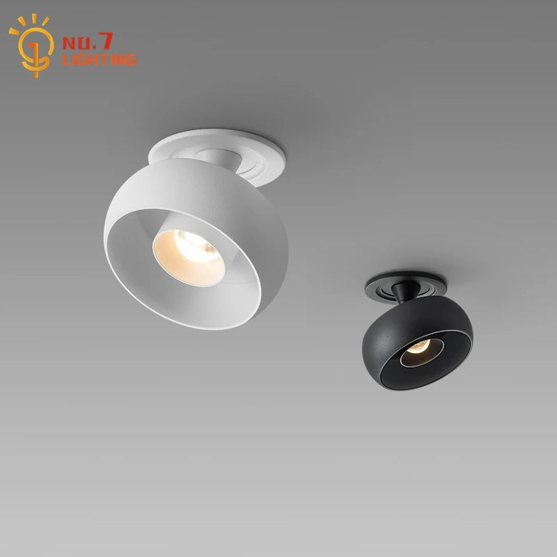 Simple modern black/white lampshade