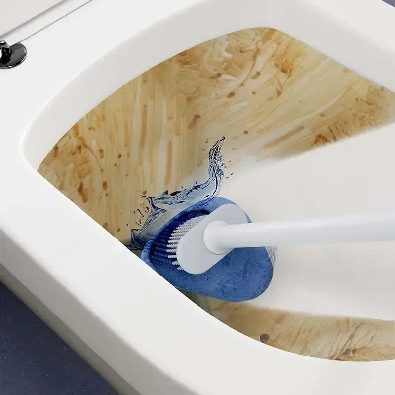 wall-mounted cleaning brush with holder for home - vue 3 sur 10