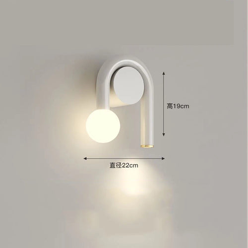 Nolvety wall light 2 LED bedroom bedside table lamp eye protection no flicker - vue 6 sur 8
