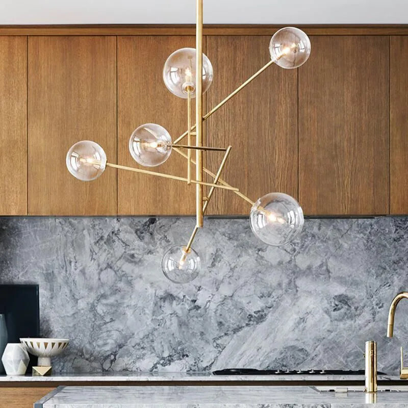Modern nordic led chandelier for elegant indoor lighting