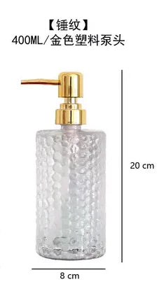 glass bottle for disinfectant lotion and soap dispenser - vue 13 sur 15