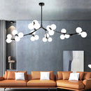 Post-modern molecular glass pendant light for elegant interiors