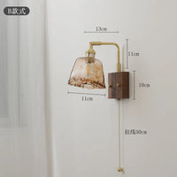 Retro Japanese-style wall light for interior decoration